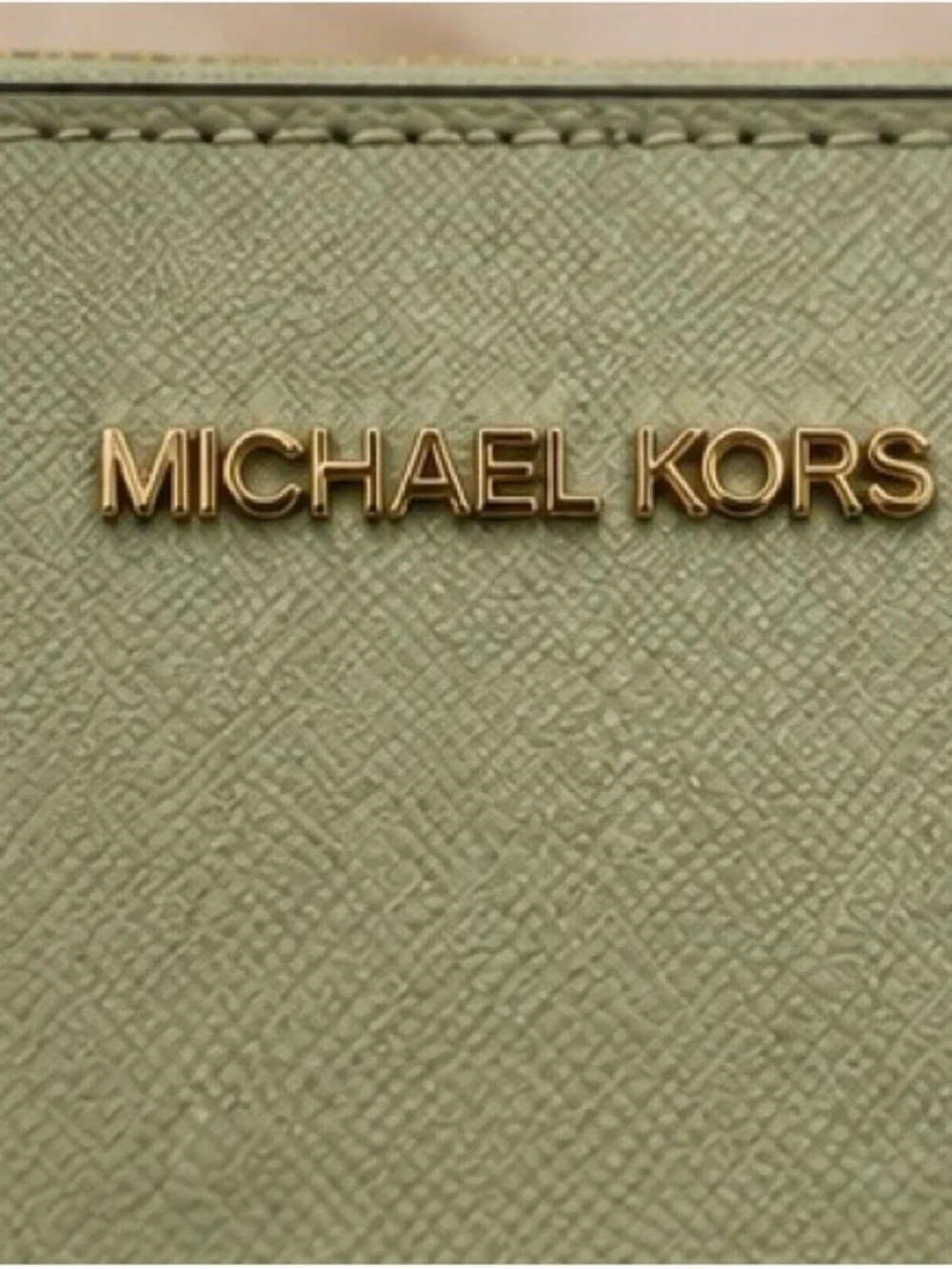 Michael Kors Jet Set Double Zip Phone Wallet Wristlet Light Sage NWOT